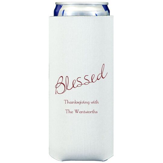 Expressive Script Blessed Collapsible Slim Huggers